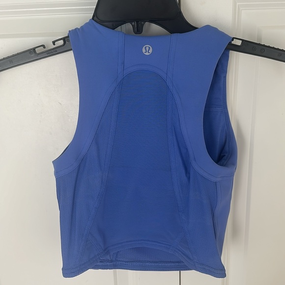 Lululemon Mesh Panelled Training Shelf Tank Top Wild Indigo NEW - Picture 7 of 7
